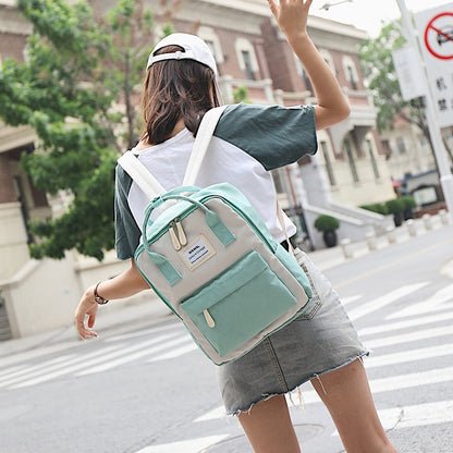 Preppy Backpack Women Fashion Youth Korean Style Shoulder Bag Laptop Backpack Schoolbags for Teenager Girls Boys Travel Bookbag