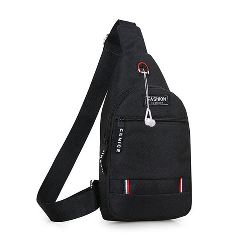 Men Multifunction Shoulder Bag Fashion Oxford Crossbody Bag on Shoulder Travel Bag Pack Messenger Pack Chest Bag for Male Bags
