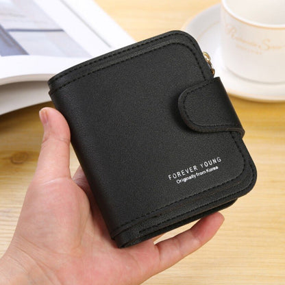 PU Leather Women Wallet Female Hasp Short Wallets Solid Color Coin Handbag For Women Fashion Multipurpose Purses Card Holder