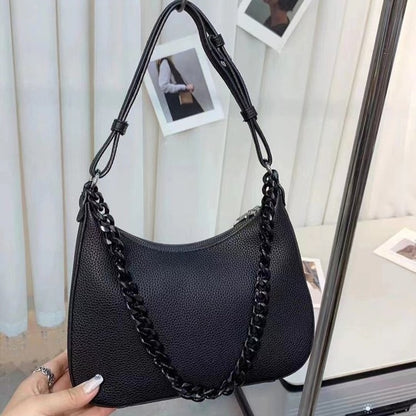 New Occident Style Fashion Chain Handle PU Leather Crossbody Sling Bags Lady Woman Handbag Crossbody Slingle Shoulder Totes Bag