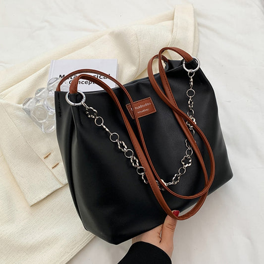 Casual Large Capacity Chains Tote Bags for Women Trendy Designer Bag Simple Style Female Shoulder Bag Luxury Purses Handbags