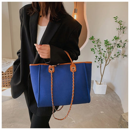 Casual Women Shoulder Bag Large Capacity Women Handbag Handbags Women Bags Designer Luxury Tote Bag Simple Chain Diagonal Bag