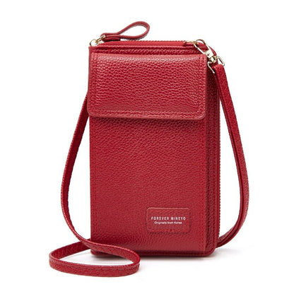 Fashion Universal Mobile Phone Purse Women Soft Leather Small Crossbody Bags Ladies Quality Shoulder Messenger Bag Clutch Bolsas