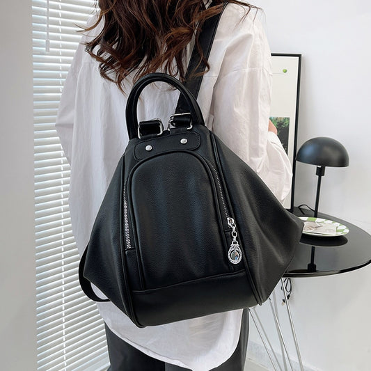 Fashion Women Backpacks Pu Leather Multifunctional Shoulder Bags Designer Female School Bags for Teenager Girls Travel Daypack