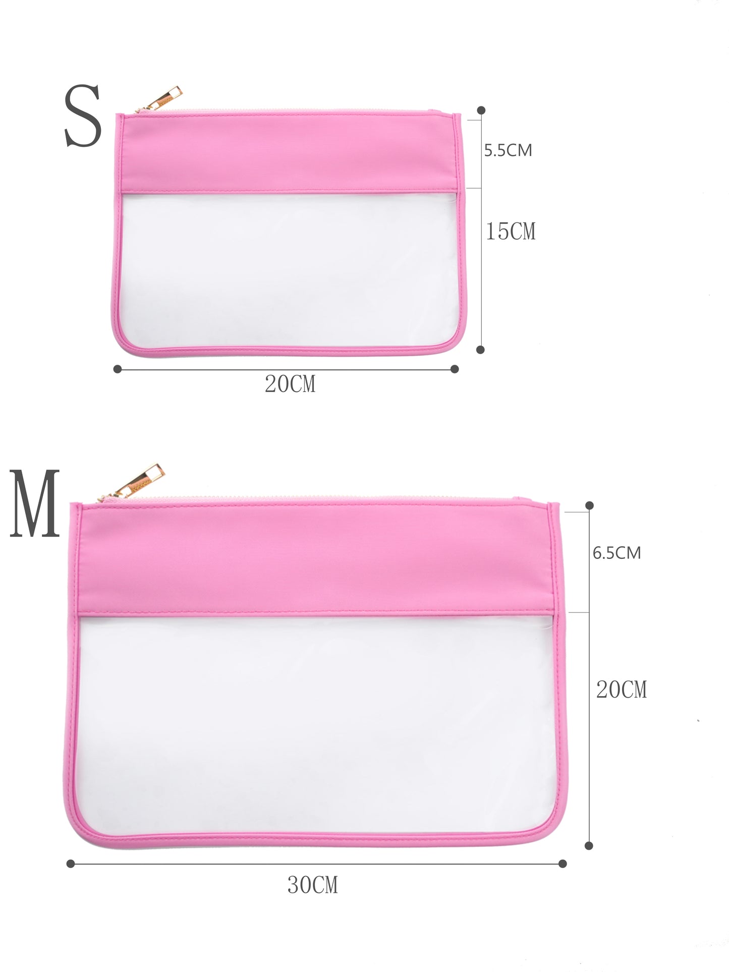 Transparent Storage Bags That can be Pasted With Personalized Letters, Convenient to Carry Snacks, Wash, Cosmetics, Mobile Phone