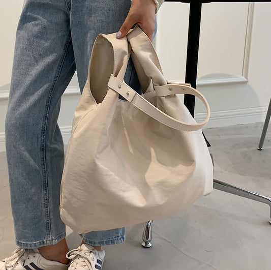 European and American Soft Surface Oxford Cloth Commuter Ladies Shoulder Bag New Style2021fashion Simple Large-capacity Hand Bag