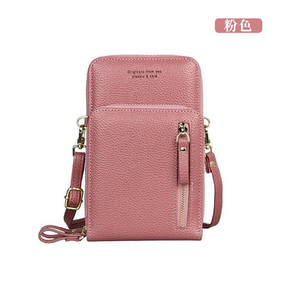 Ladies Mobile Phone Bags Women Mini Crossbody Shoulder Wallet Bag PU Card Holder Purse For Female