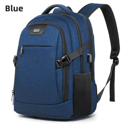 Business Backpack For Men USB Charge Travel Notebook Laptop Backpacks Man College Student Fashion School Bags 15.6 inch Mochila