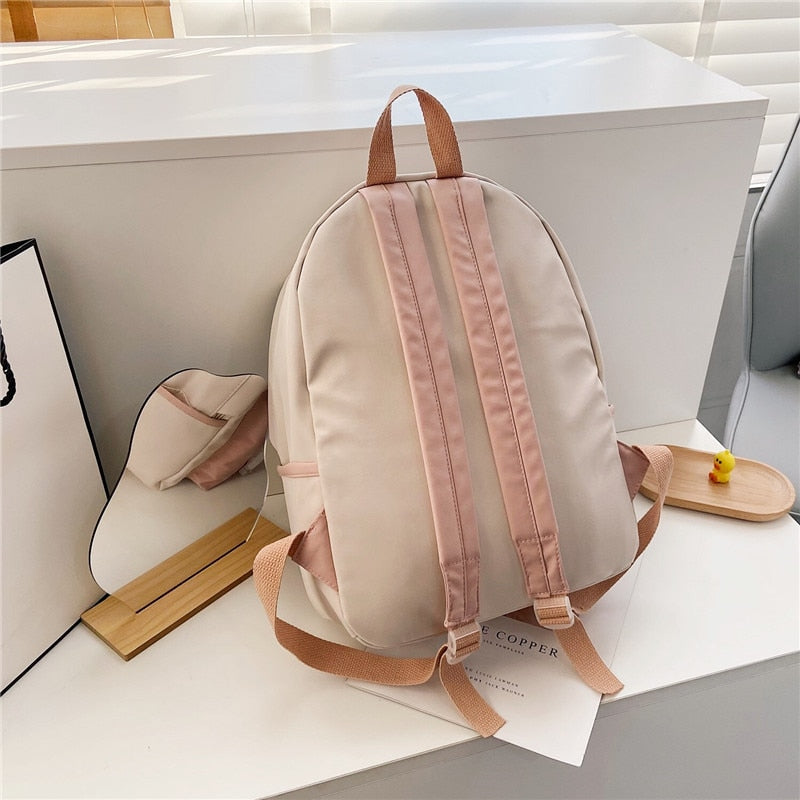 Multi-color Backpacks For Women Cartoon Bags For Girls Korean Schoolbag Summer Small Canvas Shoulder Bag Mini Travel Rucksack