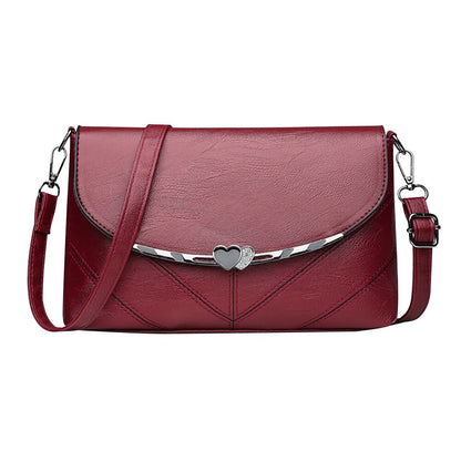 PU Leather Women Shoulder Bag Solid Color Female Purse Small Messenger Bags Female Elegant Crossbody Shoulder Ornament