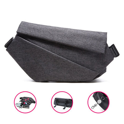 Street Unisex Quality Oxford Crossbody Bag Surface Waterproof Compartment Breathable Solid Color For Men Women Shoulder Bags