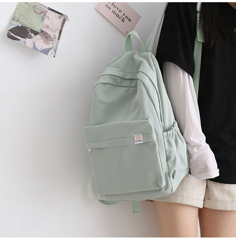 New Waterproof Nylon Women Backpack Female Travel Bag Backpacks Schoolbag for Teenage Girls Solid Color Bookbag Mochila Feminina