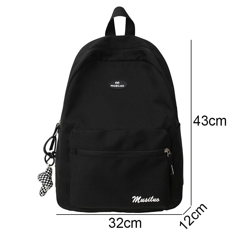 Lady Trendy Waterproof Bag Girl Travel Cute Book Backpack Female Laptop Leisure College Backpack Fashion Women Nylon School Bags