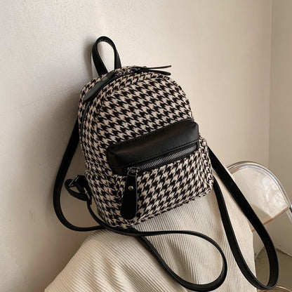 Fashion Backpacks Trendy Cool Backpacks for Women Large Capacity Leisure Bags Temperament Luxury Designer Bag New Plaid BookBag