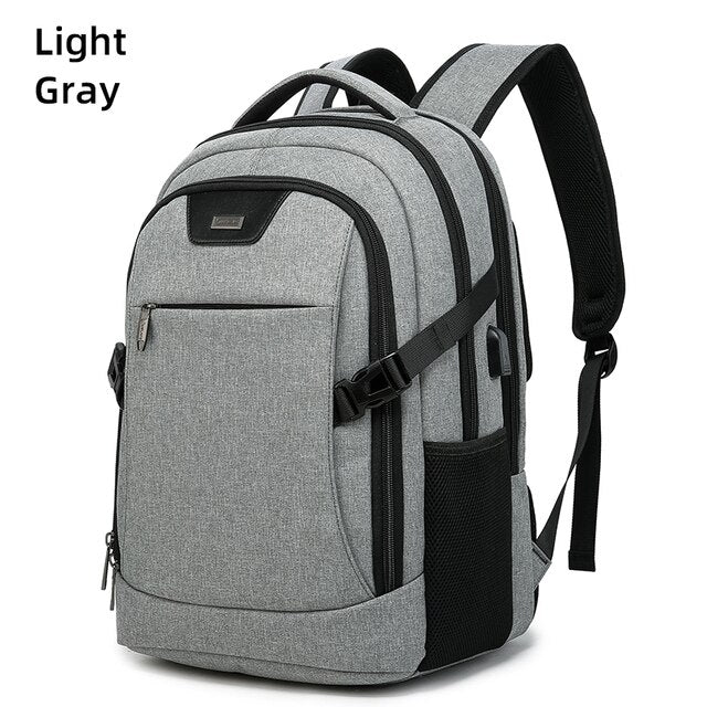 Business Backpack For Men USB Charge Travel Notebook Laptop Backpacks Man College Student Fashion School Bags 15.6 inch Mochila