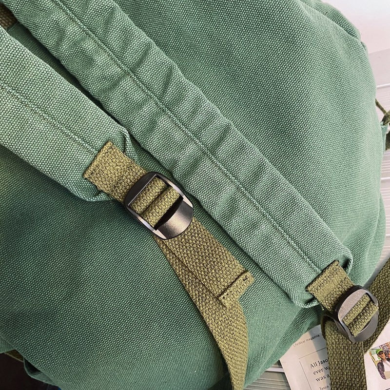 Female Canvas Vintage Backpack Cute Fashion Women Laptop Bag Book Trendy Ladies Backpack Girl Travel School Bags College Student