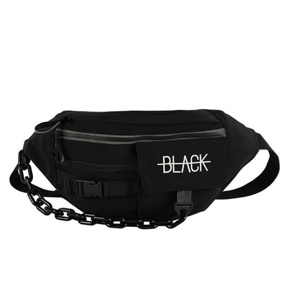 Large Capacity Waist Bag Canvas Fanny Pack For Men Unisex Belt Bag Multi-Functional Chest Bags Hip Hop Tooling Banana Waist Pack