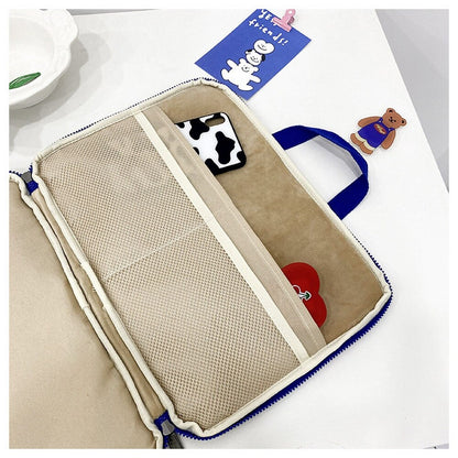 13 15 Inch Notebook Laptop Case For Macbook Carrying Bag Mac Ipad Pro 9.7 10.9 11 13.3 Inch Korea White Dog Tablet Sleeve Bag