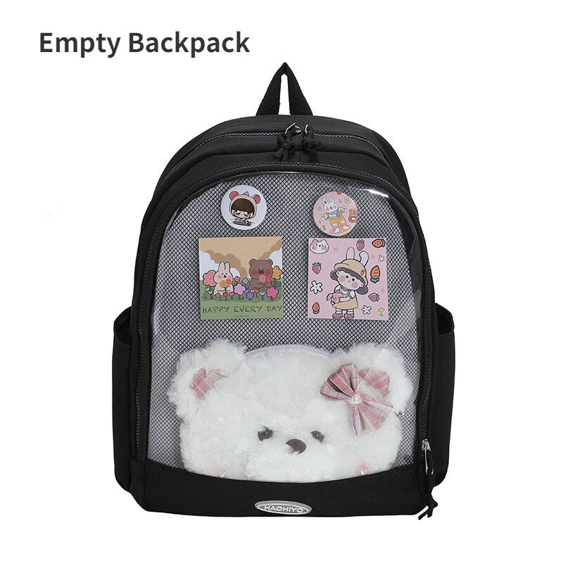 Kawaii Ita Backpack Japanese Women Backpack Double Sided Design Cute High Quality Student School Bag