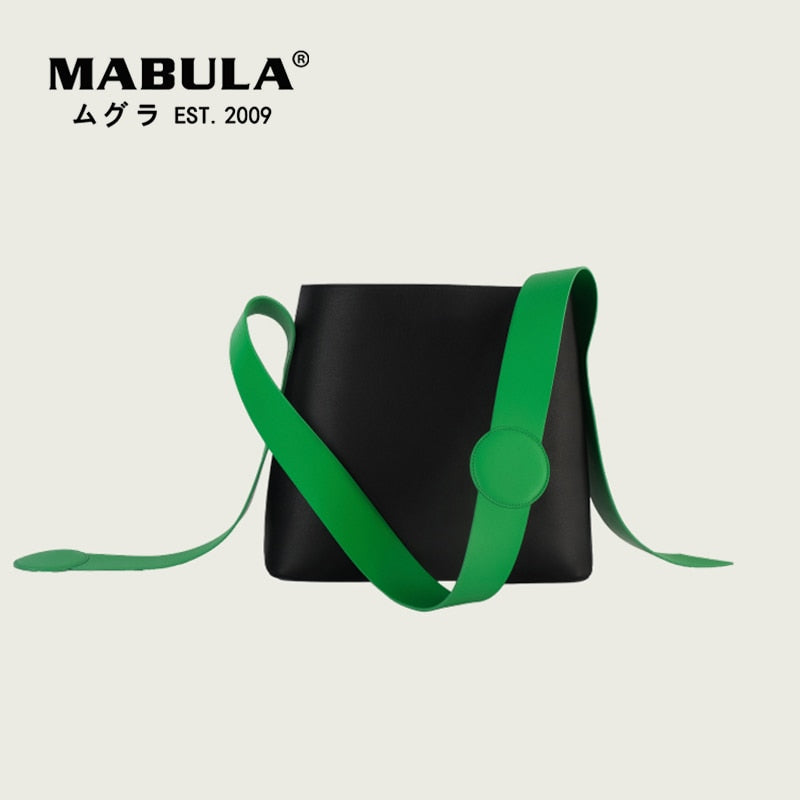 MABULA Luxury Design High Quality Women Shoulder Hobo Bags Soft Leather Large Capacity Totes Female Simple Stylish Crossbody Bag