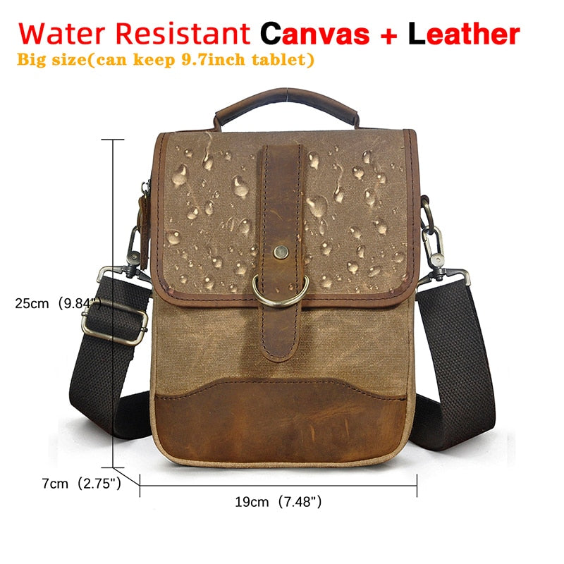 Original Leather Male Design Casual Shoulder messenger bag cowhide Fashion 8&quot; Tote Crossbody Mochila Satchel bag For Men 143-g