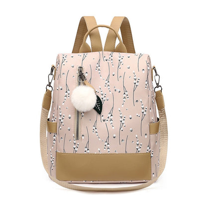 Polyester Backpack Female Teenage Girls School Bags Fashion Women Backpacks Flower Print Ladies School Backpack Casual Women Bag