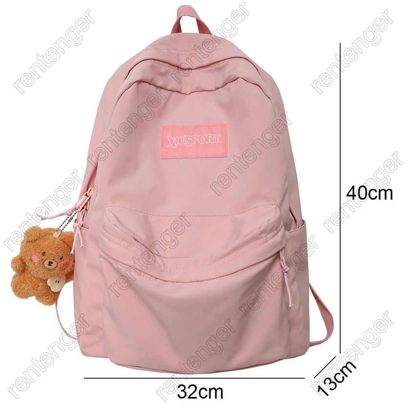 School Bags for Girls Ladies Backpacks Nylon Bag Teen College Student Female Backpack Waterproof Travel Cute Fashion Women Bags