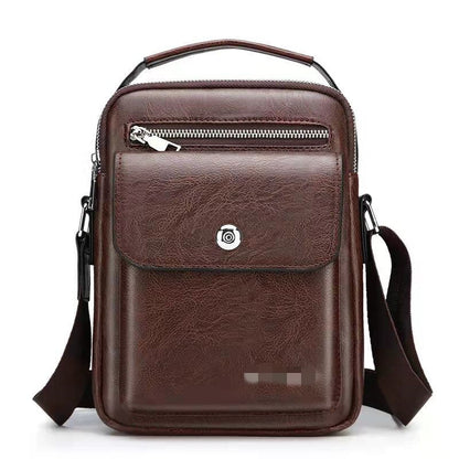 Leather Texture Men&#39;s Shoulder Bag Business Handbag Conference Bag Briefcase Men&#39;s Bag Document Bag Backpack Messenger Bag