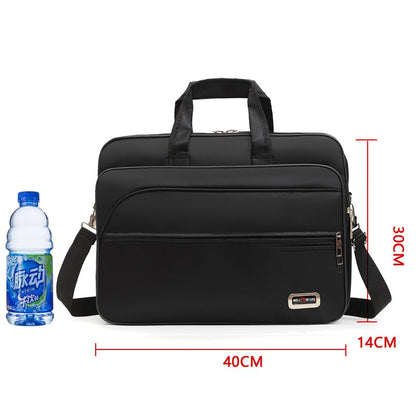 Men&#39;s Business Briefcase Weekend Travel Document Storage Bag Laptop Protection Handbag Material Organize Pouch Accessories Items