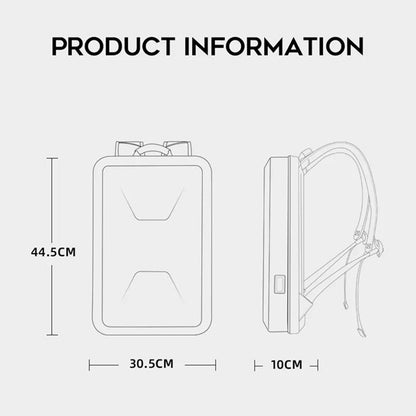 BANGE New Hard Shell Fashion Backpack Men Anti-thief Business Backpacks 15.6 Inch Laptop Backpacks Waterproof Male Travel Bag