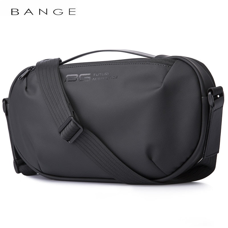 BANGE Men&#39;s Waterproof Crossbody Bag Oxford Large Capacity Multifunction Anti-theft Sling Shoulder Messenger Chest Bag Pack