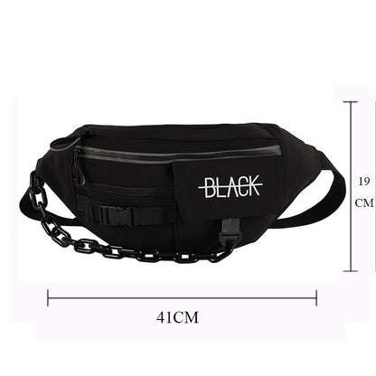 Large Capacity Waist Bag Canvas Fanny Pack For Men Unisex Belt Bag Multi-Functional Chest Bags Hip Hop Tooling Banana Waist Pack