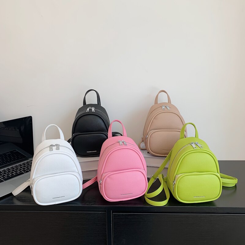 Summer Cute Backpack for Women High Quality PU Chest Bag Travel Small Shoulder Bag Women Purse and Handbags Anti Theft Backpack