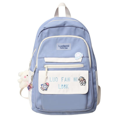 Girl Travel Green Harajuku High Capacity Book Backpack Lady Kawaii Bag Female Laptop College Packet Fashion Women SchoolBag New