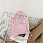 Transparent PVC Handbag+PU Candy Jelly Totes Shoulder Women Travel Shopping Bag Stylish Shoulder Bags Streetwear