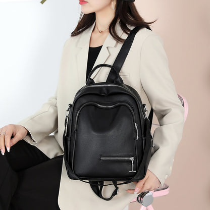 Fashion Backpack Luxury Soft leather Backpacks Water proof Women Shoulder Bags For Teenager Student School Bag New Trave Daypack