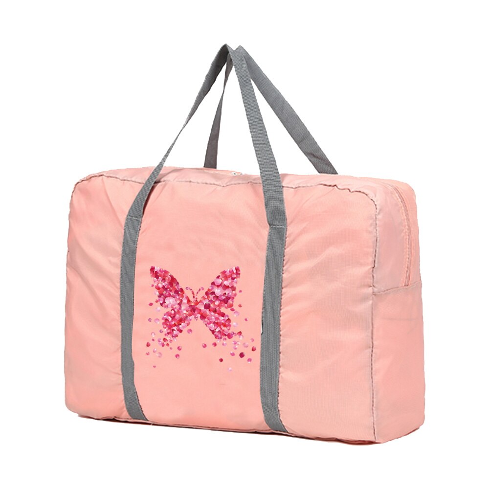 Large Capacity Travel Bags Men Clothing Organize Travel Bag Storage Bags  Luggage Bag Women Handbag Petal Butterfly Printing