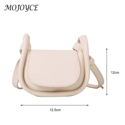 Women Designer Shoulder Crossbody Handbag Small PU Leather Solid Color Top-Handle Bags Shopping Mini Lipstick Messenger Totes