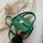 Fashion Green Shoulder Bags for Women Luxury Pu Leather Crossbody Bag Small Flap Messenger Bag All Match Design Ladies Handbags