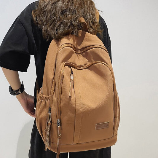 Boy Girl Brown Student Travel Backpack Male Ladies Book Bag Female Laptop College Backpack Fashion Women Men Leisure School Bags