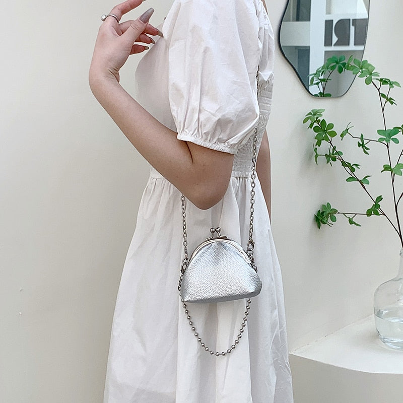 Chain Mini Women&#39;s Bag Ladies Handbag Fashion Design Crossbody Shoulder Bag Clutch Lipstick Bags for Women Solid Evening Bag