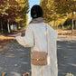 Luxury Lambswool Women Winter Shoulder Bags Fashion Designer Plush Messenger Bag Faux Fur Crossbody Bag Ladies Small Phone Purse