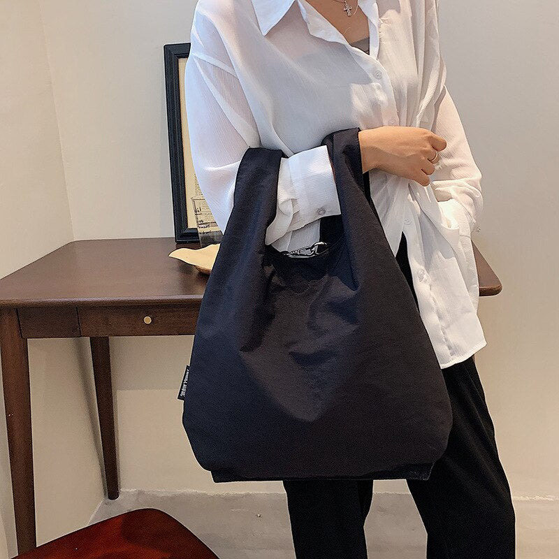 European and American Soft Surface Oxford Cloth Commuter Ladies Shoulder Bag New Style2021fashion Simple Large-capacity Hand Bag
