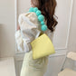 Spring Summer New Niche Personality Handbag Quality Yellow Pu Leather Crossbody Bag Geometric Shape Shoulder Bags Female Hot