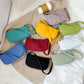 Casual Nylon Top-handle Pouch Female Soid Color Handbag Underarm Tote Bag Clutch Popular Simple Female Daily Bag