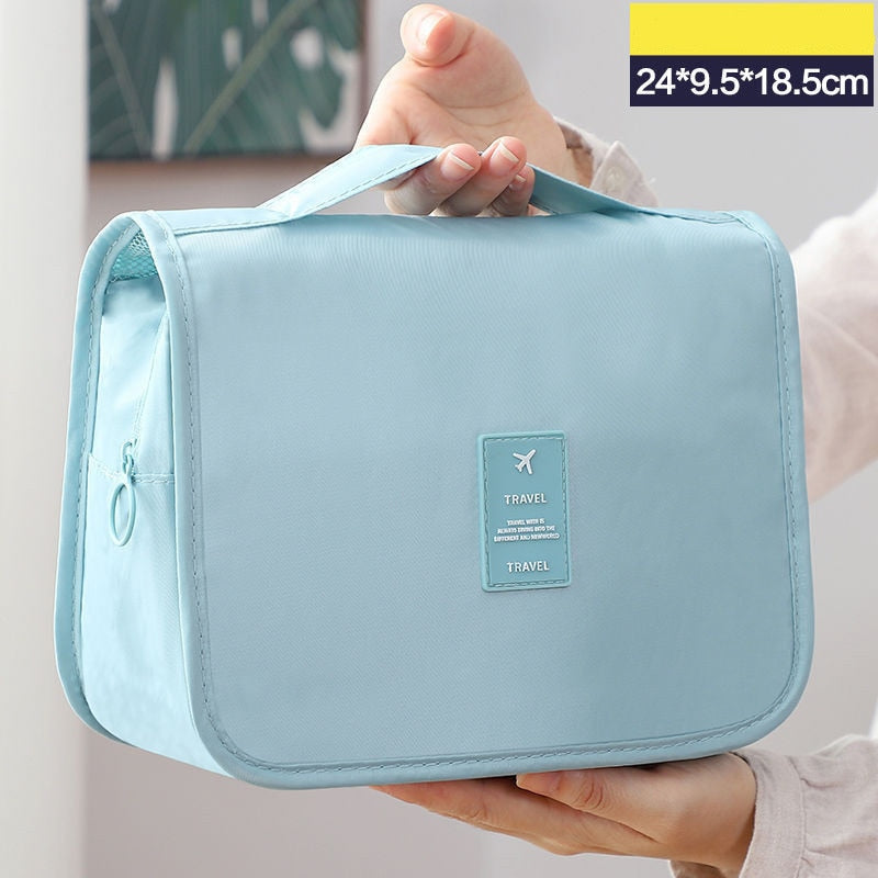 Travel Waterproof Portable Women Makeup Bag High Capacity Toiletries Organizer Storage Cosmetic Cases Hanging Wash Beauty Bags