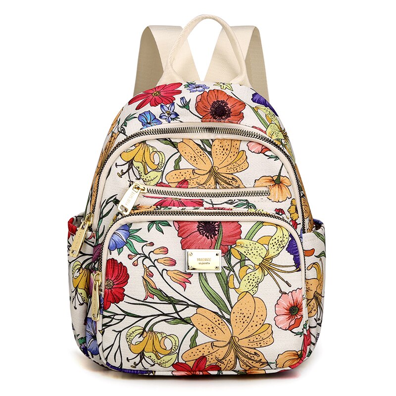 Fashion Women Soft Nylon Small Backpack Designers Brand Multifunction Solid School Bags for Teenage Girls Mochila Feminina