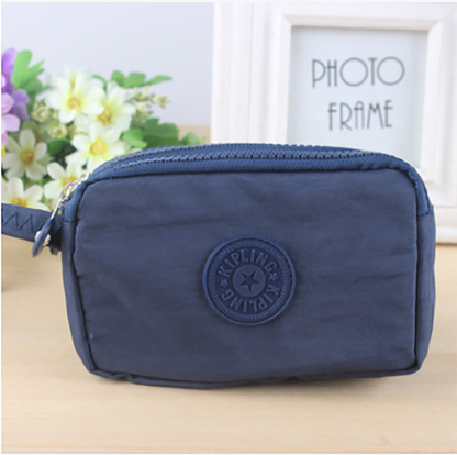 3 Zippers Lady Purses Women Wallets Brand Clutch Coin Purse Cards Keys Money Bags Canvas Short Woman Girls Wallet Handbags Burse