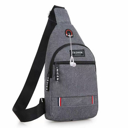 Men Multifunction Shoulder Bag Fashion Oxford Crossbody Bag on Shoulder Travel Bag Pack Messenger Pack Chest Bag for Male Bags