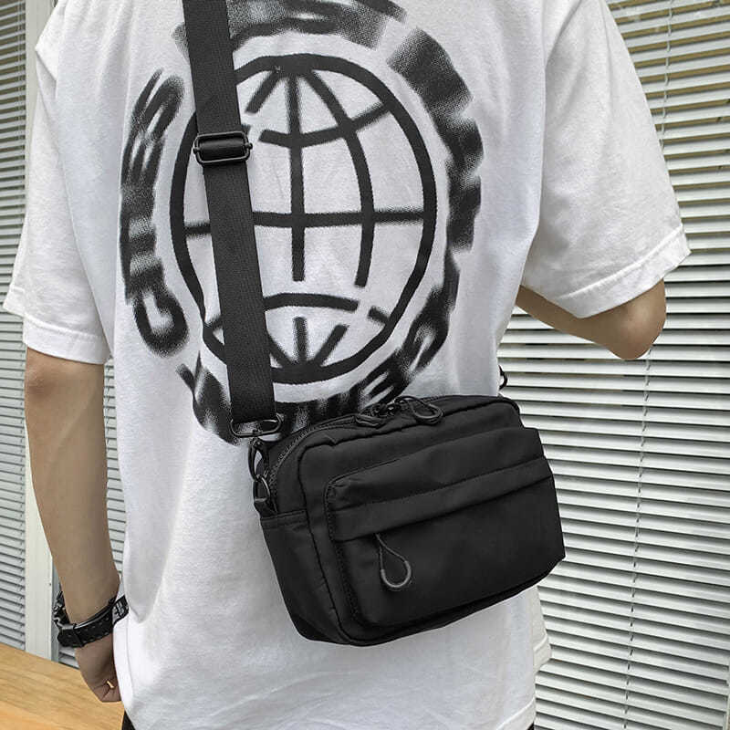 New Unisex Messenger Bag Travel Waist Bag Men&#39;s Chest Bag Backpack Casual Men&#39;s Shoulder Messenger Bag Nylon Phone Bag